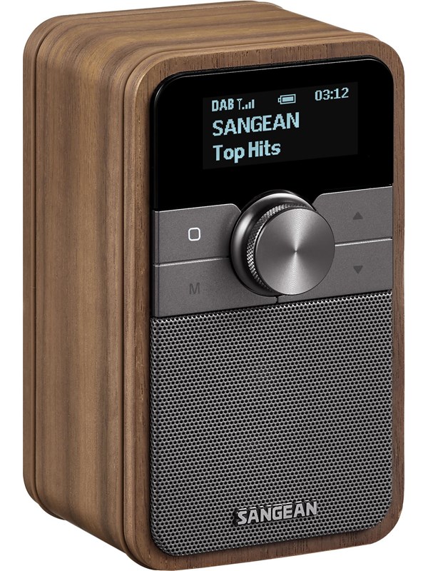 Sangean DDR-8 DAB+/FM-RDS/Bluetooth Radio Vintage Walnut - DAB+/FM - Mono - Valnöt