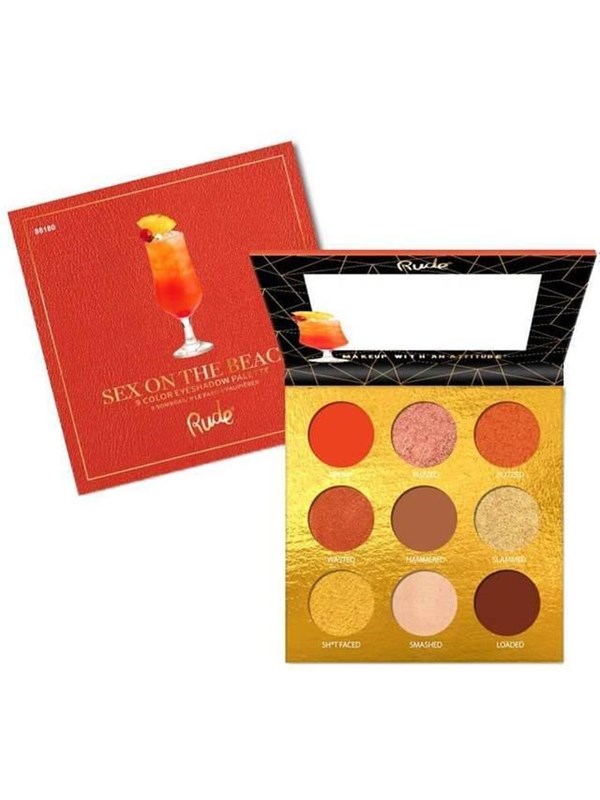 Rude Cosmetics Cocktail Party 9 Color Eyeshadow Palette 10g.- Sex on the Beach