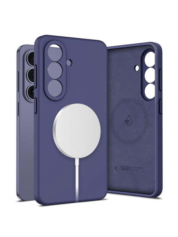 Tech-Protect Silicone MagSafe Case for Samsung Galaxy S26 - Purple