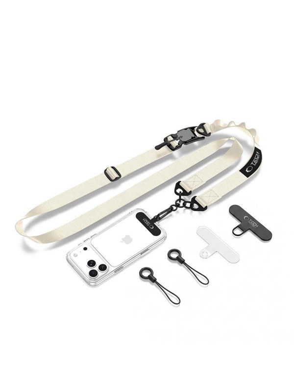 Tech-Protect C9S Rope Crossbody Phone Lanyard - Beige