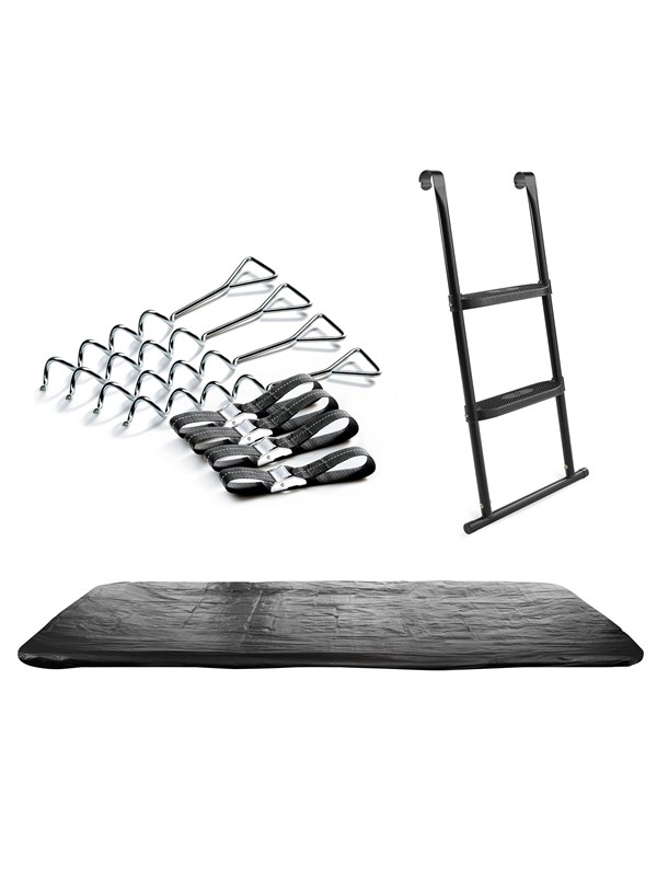 Salta Överdrag, stege och förankring t/396 x 244 cm trampolin