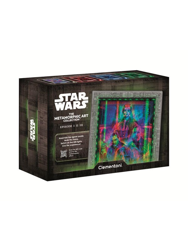 Clementoni Puslespil Star Wars - Ep.I-II-I - Metamorphic Art Collection 520 Brikker Golv