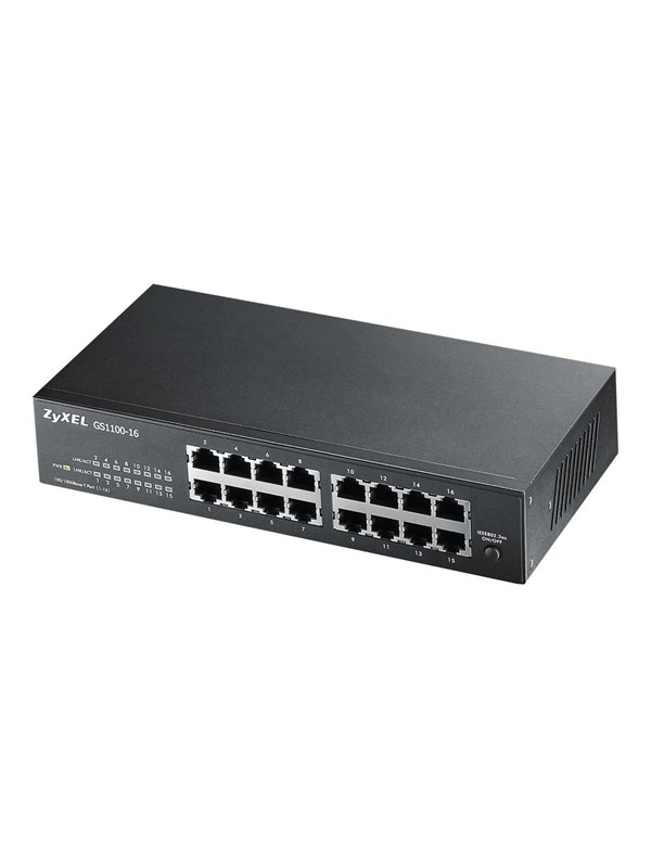 Produktfoto för Zyxel Gs1100-16 16-portars Gigabit Switch