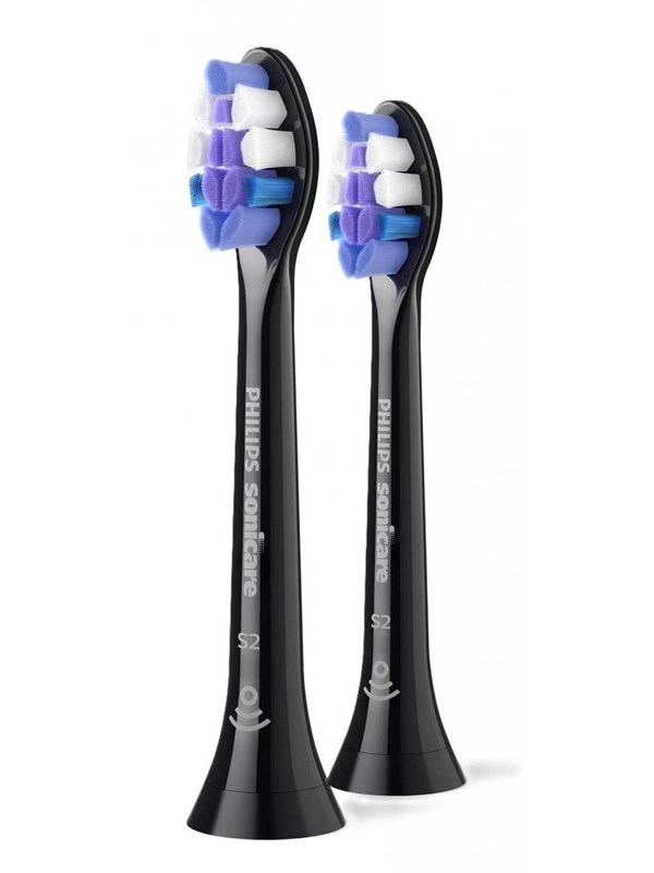 Philips Borsthuvuden Sonicare S2 Sensitive HX6052 - replacement brushhead - black