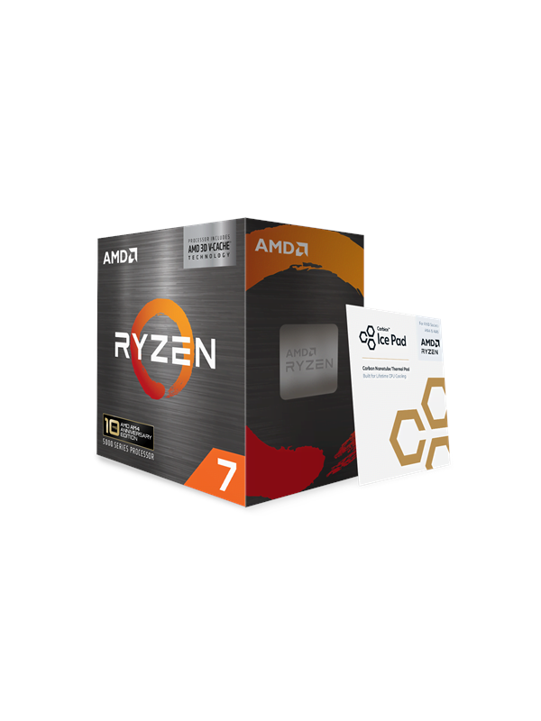 AMD Ryzen 7 5800X3D (10th Anniversary Edition) CPU - 8 kärnor - 3.4 GHz - AMD AM4 - AMD Boxed (utan kylare) AMD Ryzen 7 5800X3D (10th Anniversary Edition) CPU - 8 kärnor - 3.4 GHz - AMD AM4 - AMD Boxed (utan kylare)