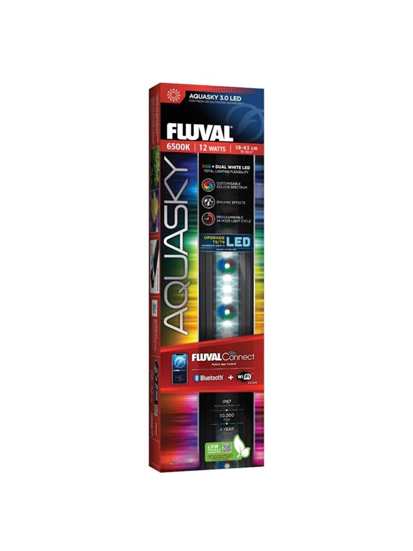 FLUVAL Aquasky 3.0 LED w/WiFi &amp; BT 12W 38-63 cm