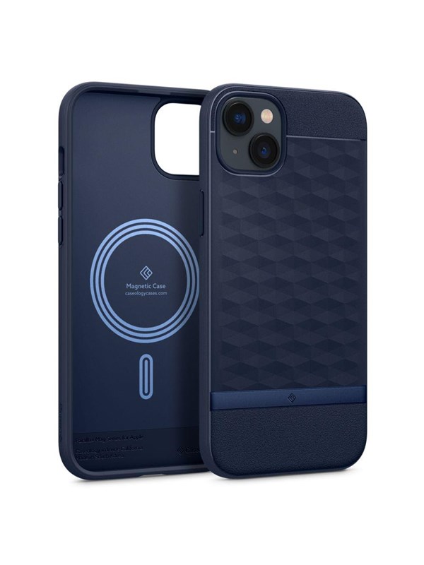 Spigen Caseology Parallax Mag Case with MagSafe for iPhone 14 Plus - Navy