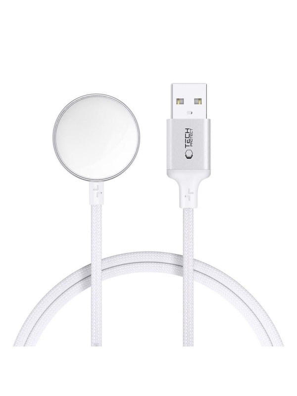 Tech-Protect UltraBoost USB-A Inductive Charger for Apple Watch 1m - White