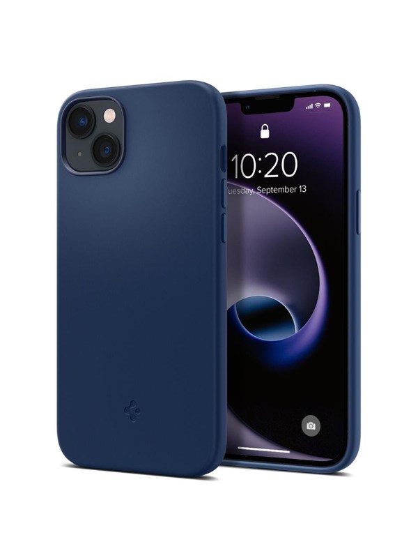 Produktfoto för Spigen Silicone Fit MagSafe iPhone 14 Plus navy blue