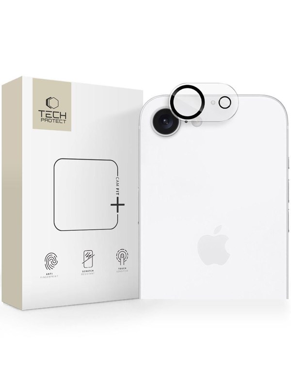 Produktfoto för Tech-Protect iPhone 16e Kameralinsskydd Härdat glas Cam Fit Plus
