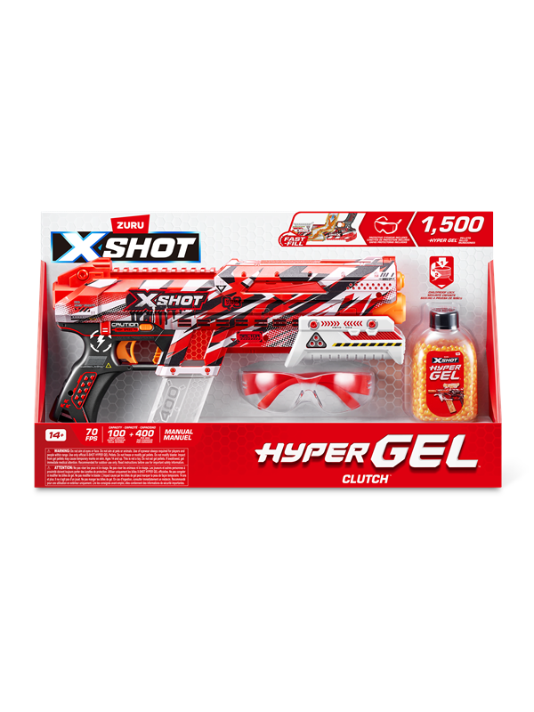 X-shot Hyper Gel Clutch Blaster - 1500 Pellets