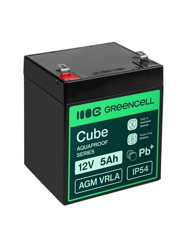 Green Cell AGM12V5AH-J - AGM 12V/5Ah