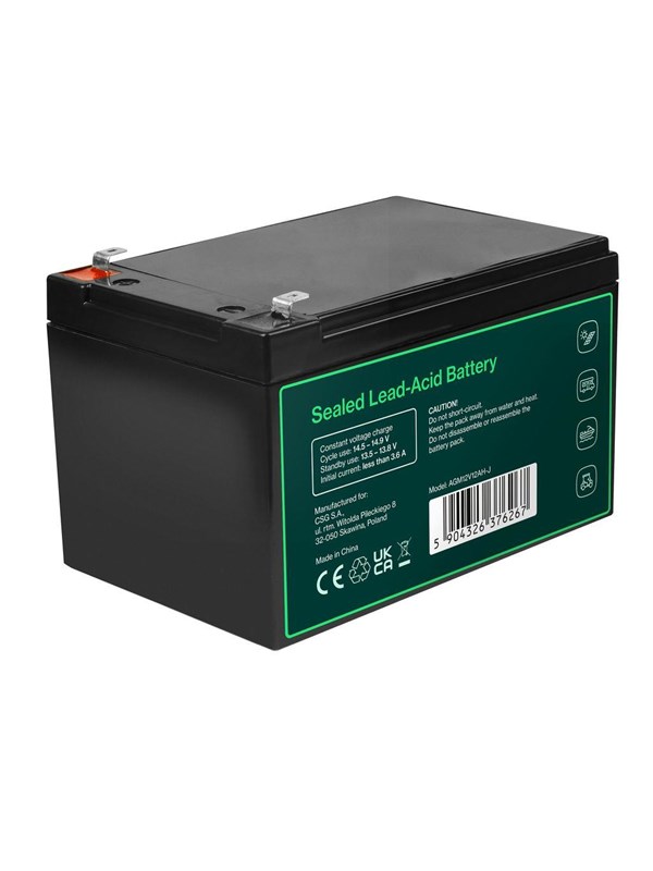 Green Cell AGM12V12AH-J - AGM 12V/12Ah