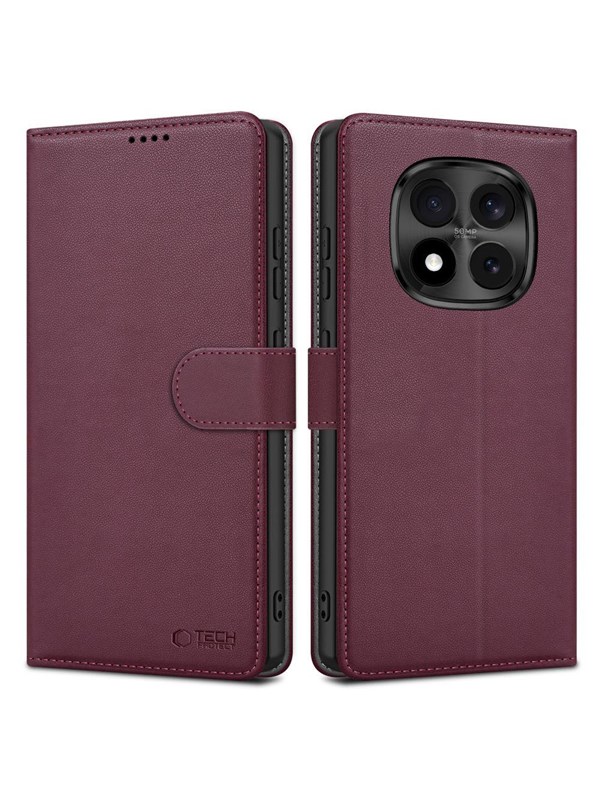 Tech-Protect Wallet Case for Xiaomi Redmi Note 15 Pro 5G - Burgundy