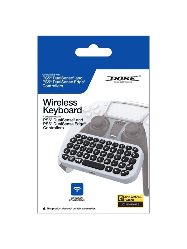 Dobe Wireless Controller Keyboard for PS5 - Wireless Keyboard - Sony PlayStation 5