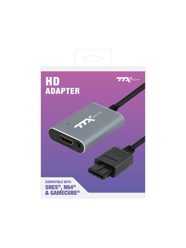 TTX Tech TTX HD Adapter for SNES N64 and GameCube - Wired Tillbehör till spelkonsol - Nintendo 64