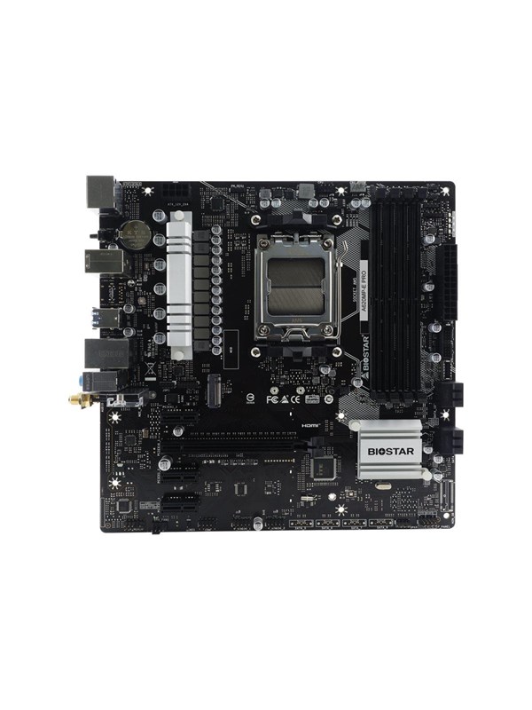 BIOSTAR A620MP-E PRO Moderkort - AMD A620 - AMD AM5 - DDR5 RAM - Micro-ATX