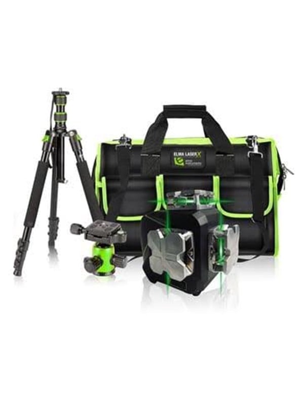 Elma Instruments laser x360-3 kit line laser set with tripod and bag
