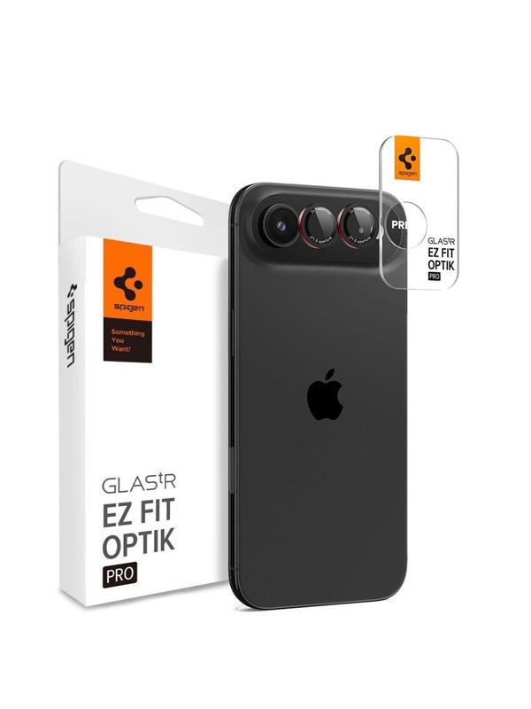 Spigen Optik Pro L-Series 2-pack iPhone Air Lens Glass - Black and Red