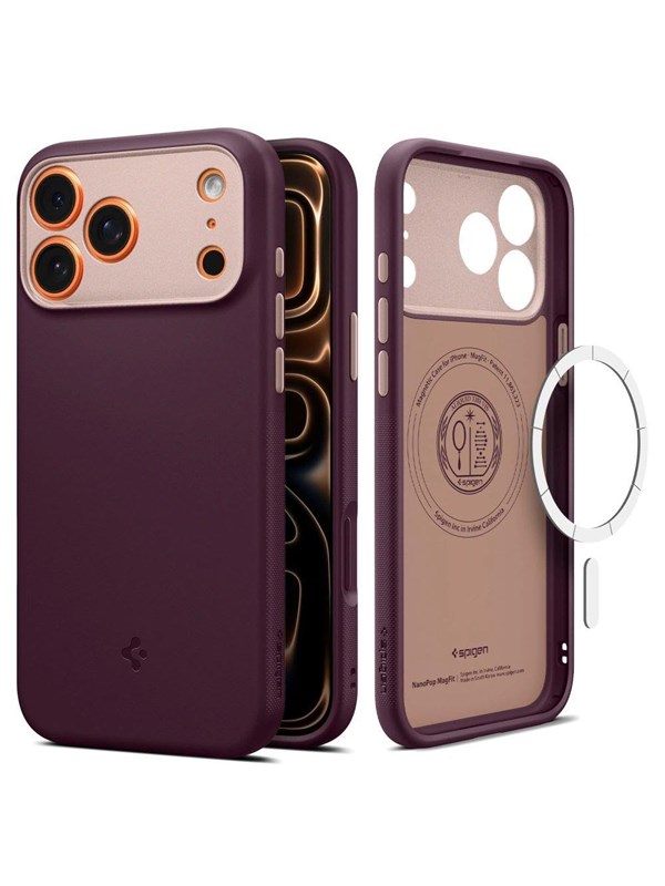 Spigen Nano Pop Mag MagSafe case for iPhone 17 Pro - burgundy