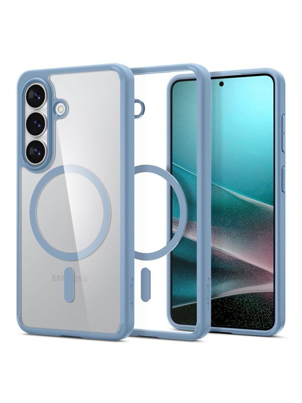 Spigen Ultra Hybrid Mag MagSafe Case for Samsung Galaxy S26 - Clear Blue