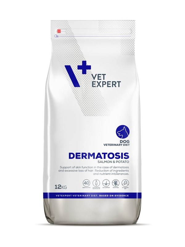 VetExpert Veterinary Diet Dermatosis Dog Salmon &amp; Potato - dry dog food - 12kg