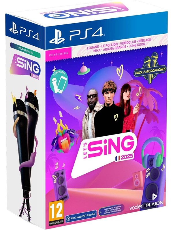 Let's Sing 2025 + 2 Microphones - Sony PlayStation 4 - Musik