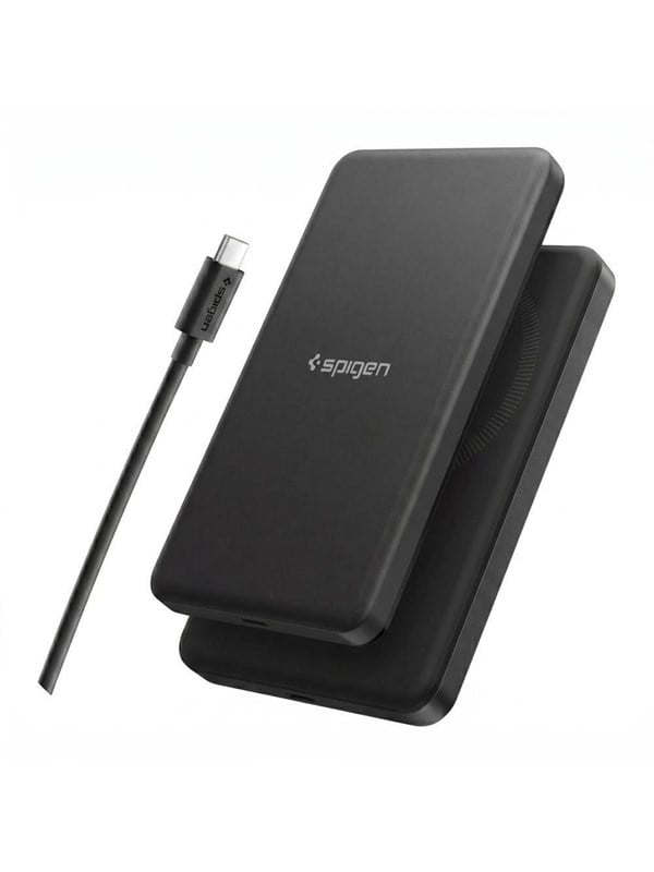 Spigen Essential EA2205MQ 5000MAH 22.5W QI2 Power Bank - Black PowerBank - Svart - 5000 mAh