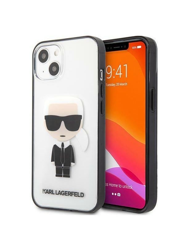 Karl Lagerfeld Iconik Karl Case for iPhone 13 mini - Transparent