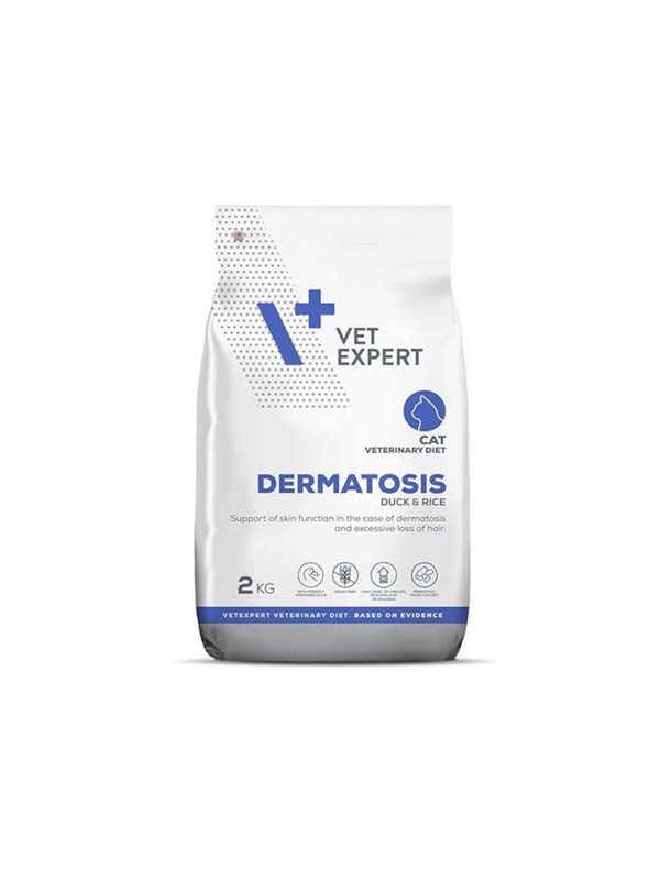 VetExpert Veterinary Diet Dermatosis Cat Duck & Rice - dry cat food - 2 kg