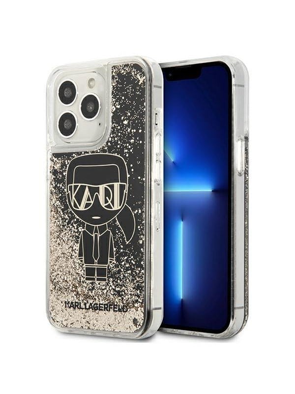 Produktfoto för Karl Lagerfeld Liquid Glitter Gatsbyd Skal iPhone 13 Pro Max - Svart