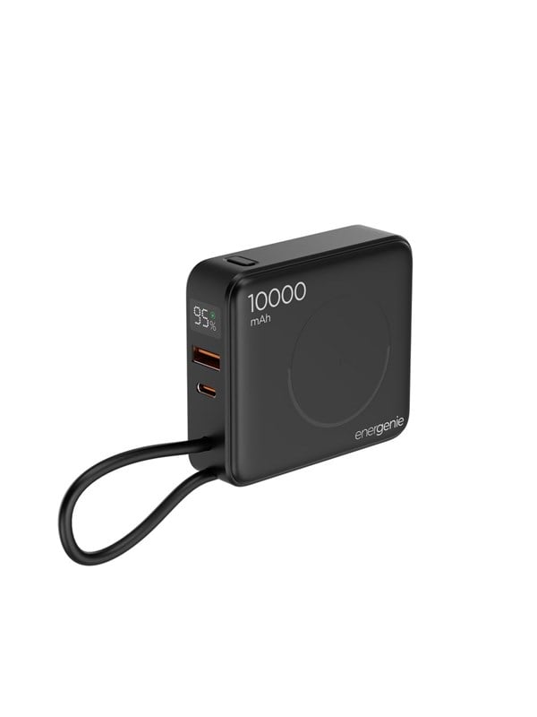 Gembird 20 W Fast charging powerbank PowerBank - Svart - 10000 mAh