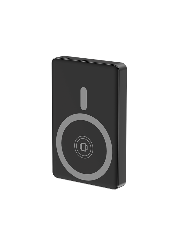 Gembird 15 W Magnetic wireless powerbank with LCD 10000 m PowerBank - Svart - 10000 mAh