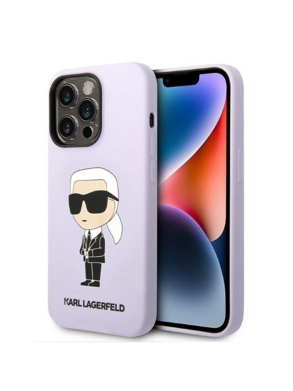 Produktfoto för Karl Lagerfeld iPhone 14 Pro Max Skal Silicone Ikonik - Lila
