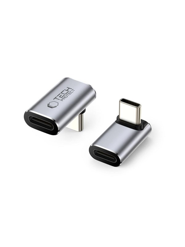 Tech-Protect Ultraboost AA02 USB-C Angle Adapter - Grey