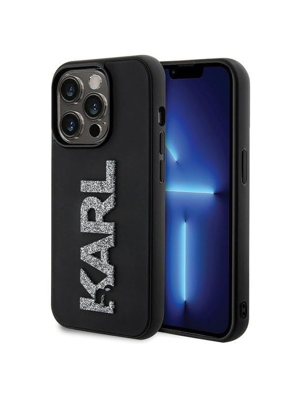 Produktfoto för Karl Lagerfeld iPhone 15 Pro Max Mobilskal 3D Glitter Logo