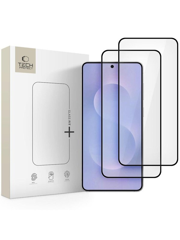 Tech-Protect  Glass Fit+ 2-pack Tempered Glass for Samsung Galaxy S25 Edge - Clear