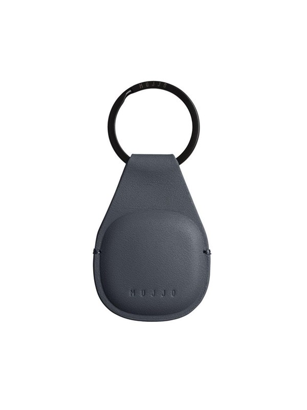 Mujjo Leather AirTag Keychain - Basalt