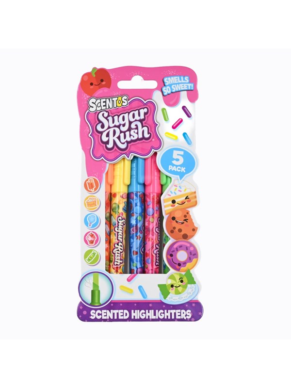 Scentos Sugar Rush Highlighters 5 pcs CDU