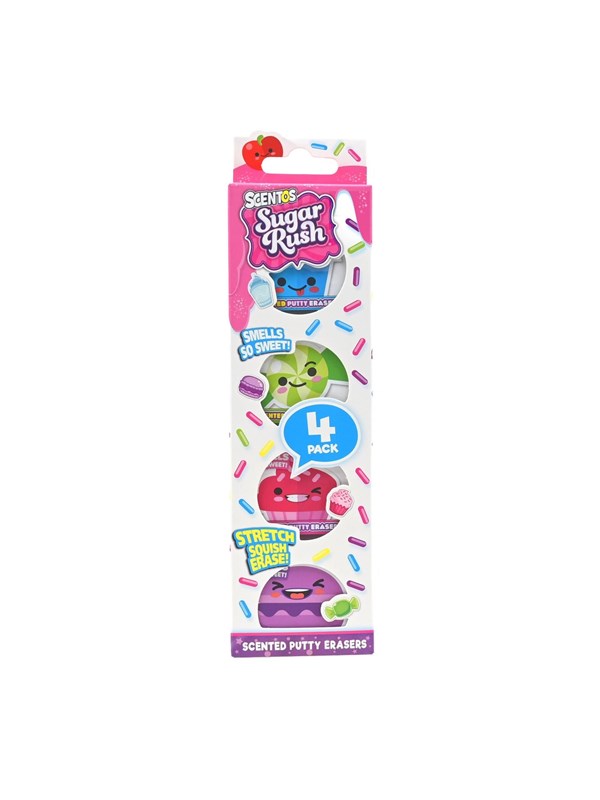 Scentos Sugar Rush Scented Putty Erasers CDU