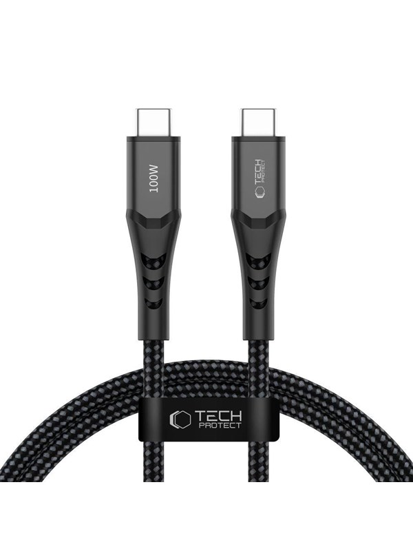 Tech-Protect Ultraboost UB11T USB-C / USB-C PD 100W / QC3.0 100 cm Cable - Black