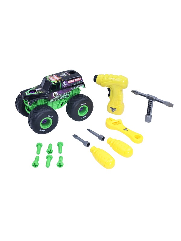 Monster Jam Mechanix 1:18 Build N ReBuild  Grave D