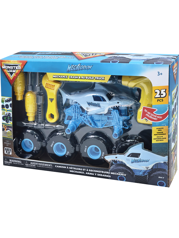 Monster Jam Mechanix 1:18 Build N ReBuild  Megalod