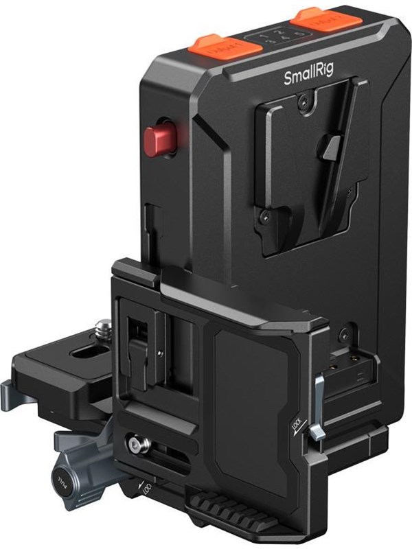 SmallRig 5899 Intelligent V-Mount Battery Adapter Plate Compatible with Arca-Swiss