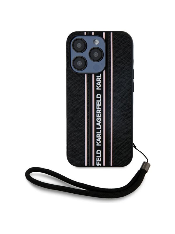 Produktfoto för Karl Lagerfeld iPhone 15 Pro Mobilskal Athleisure Stripes Cord