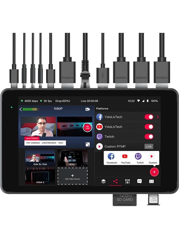 YoloLiv YoloBox Pro - Portable Multicam Live Streaming Studio