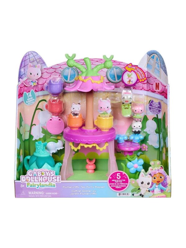 Gabby's Dollhouse Flutterriffic Tea Party Playset