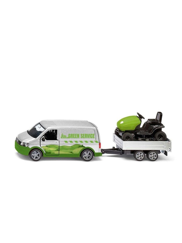 SIKU 1:50 VW T6 With Lawn Tractor