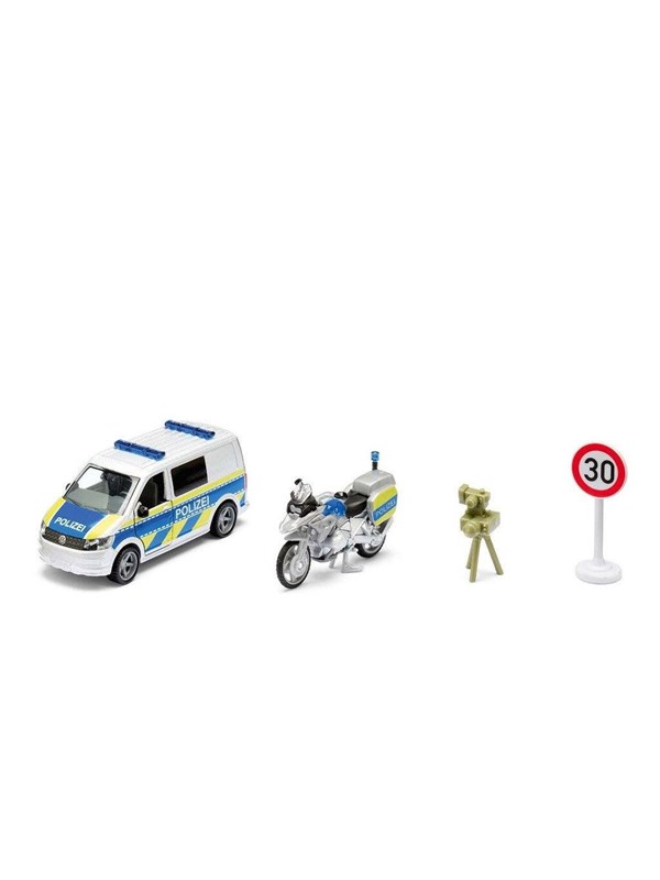 SIKU Siku 1:50 VW T6 med BMW-polismotorcykel
