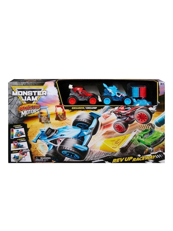 Monster Jam 1:64 Monster Motors Rev Up Playset